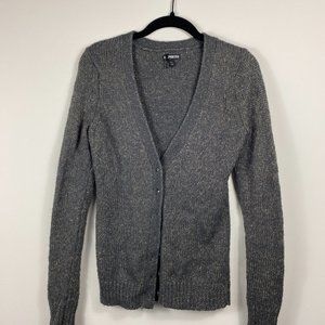 Express Sweater with Gem Stone Buttons
